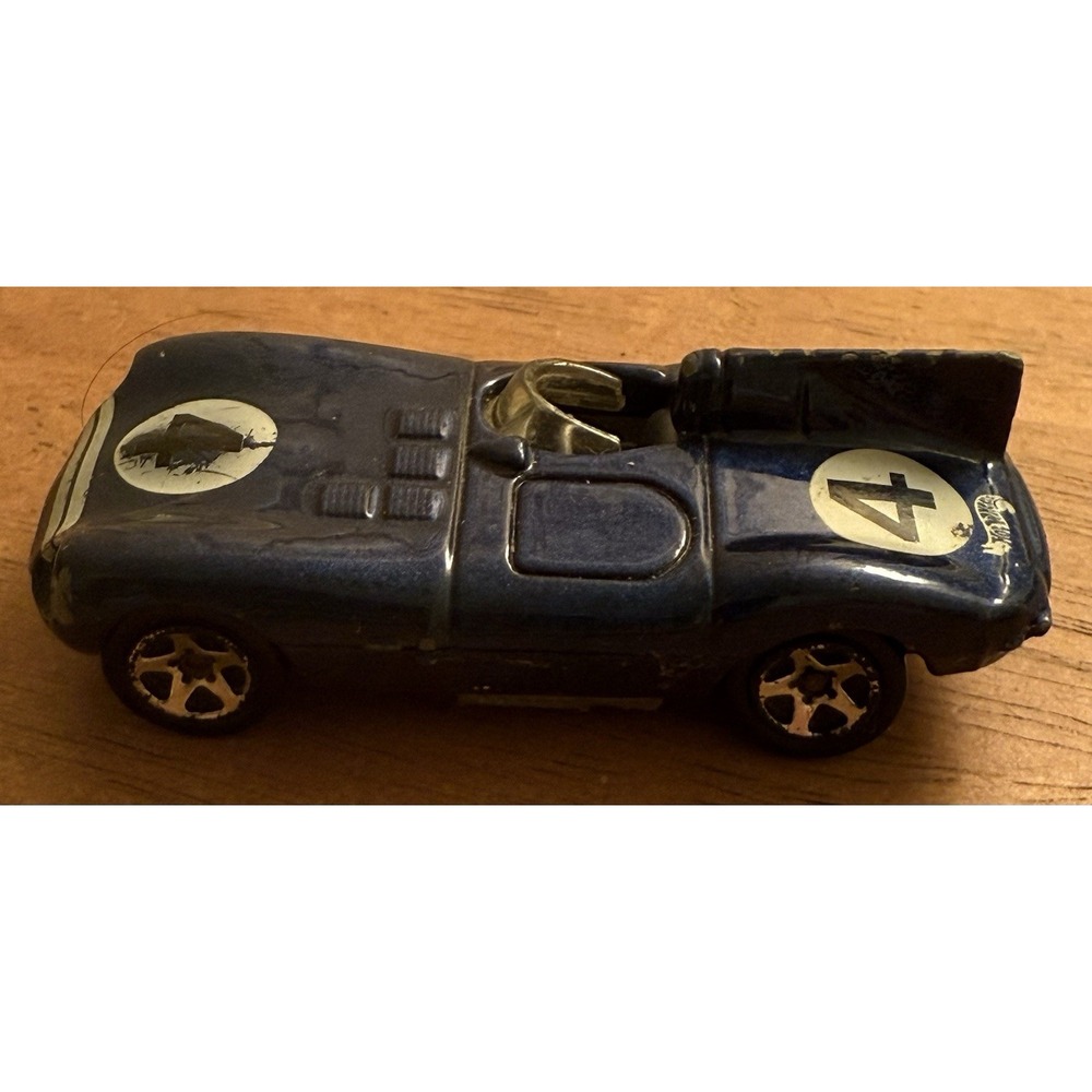 Hot‎ Wheels Blue Jaguar D-Type #4 loose Diecast